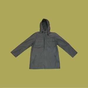 Banana Republic XS Olive Green Hooded Utility Jacket Multiple pockets